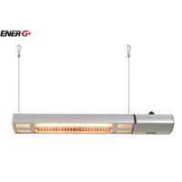 1500-Watt Infrared Wall-Mounted Electric Outdoor Heater with Remote