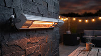 1500-Watt Infrared Wall-Mounted Electric Outdoor Heater with Remote — Lifestyle